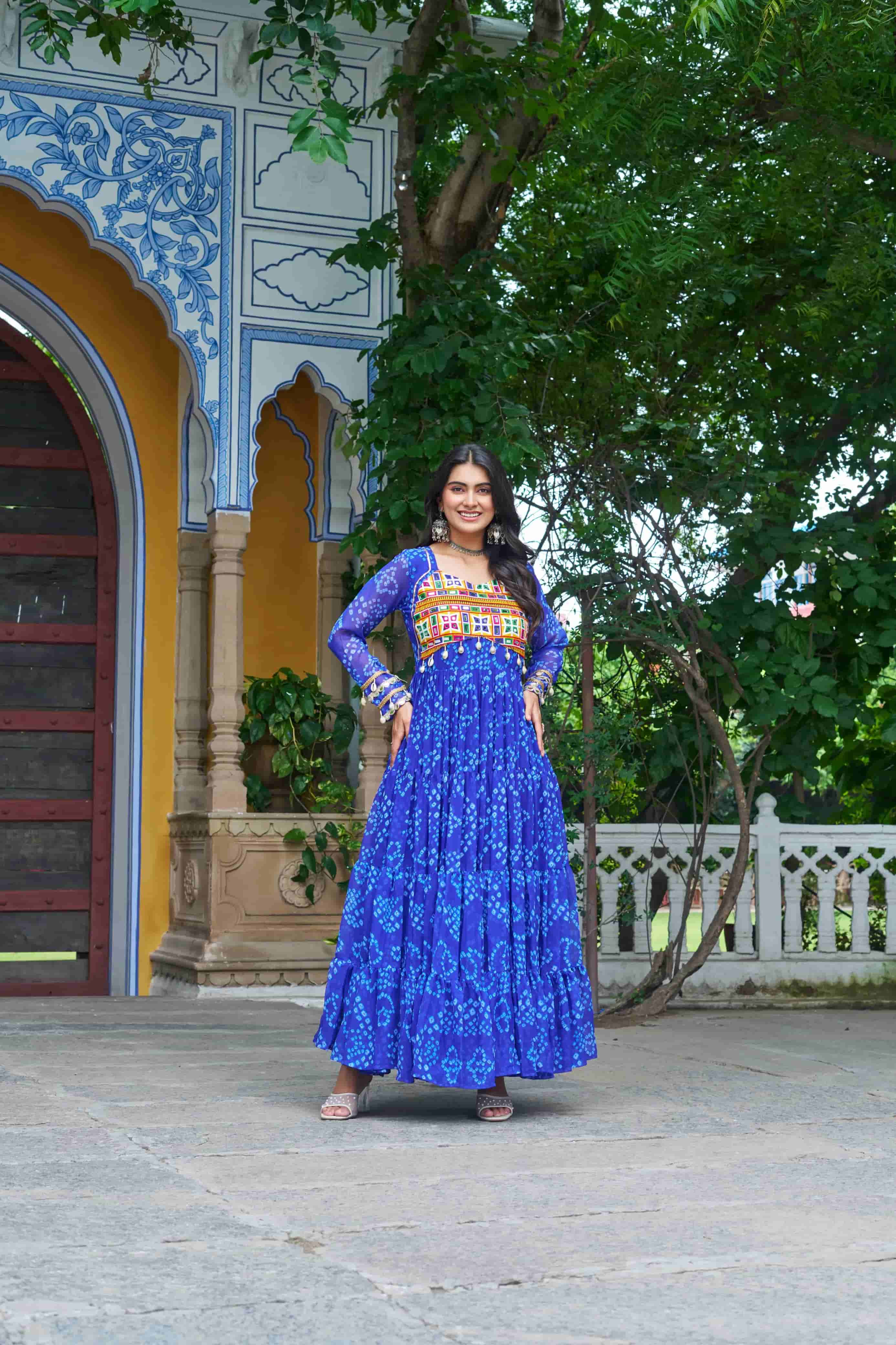 Bandhani Print Work Navratri outfits in Surat