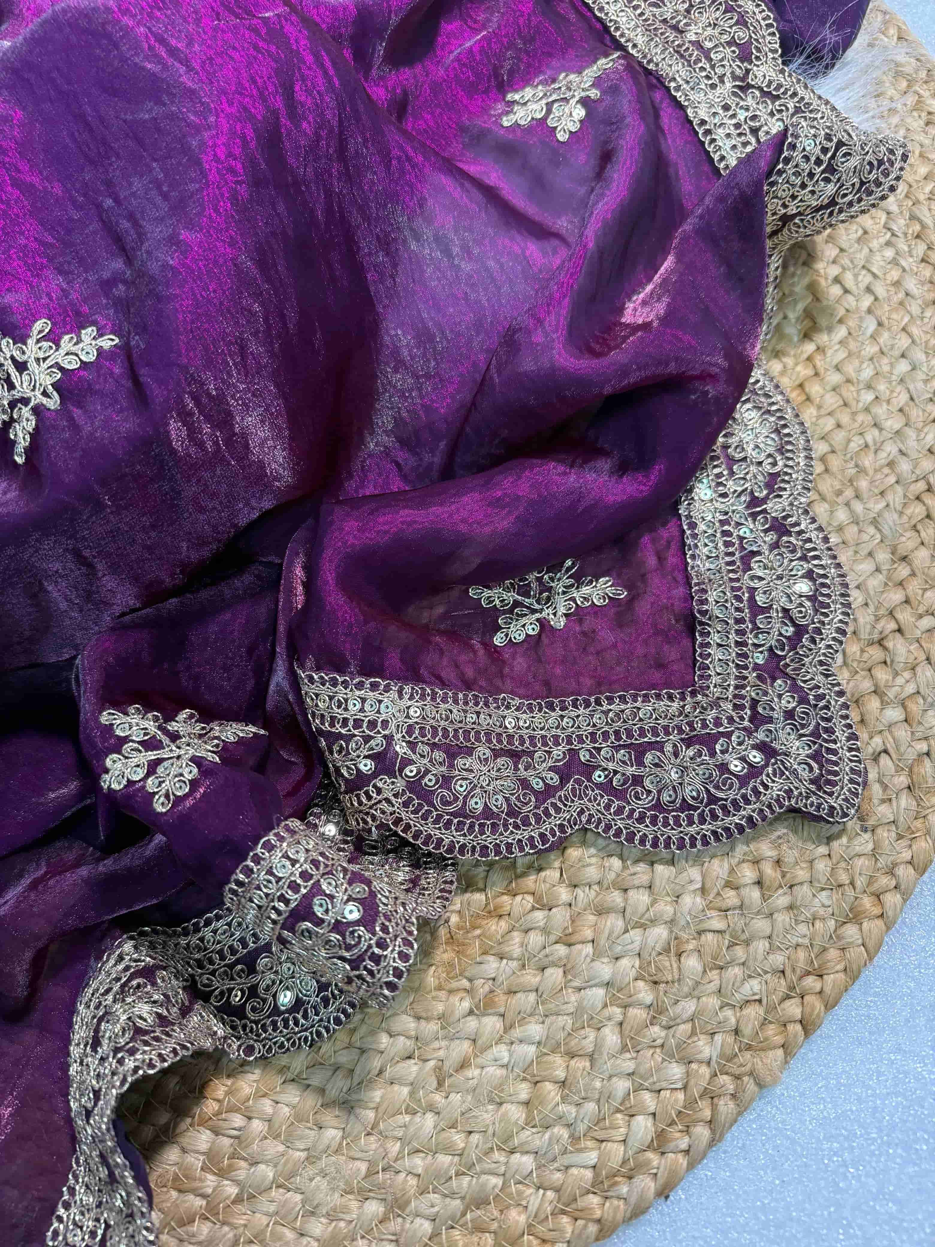 Premium fendy satin fabric Saree in Surat