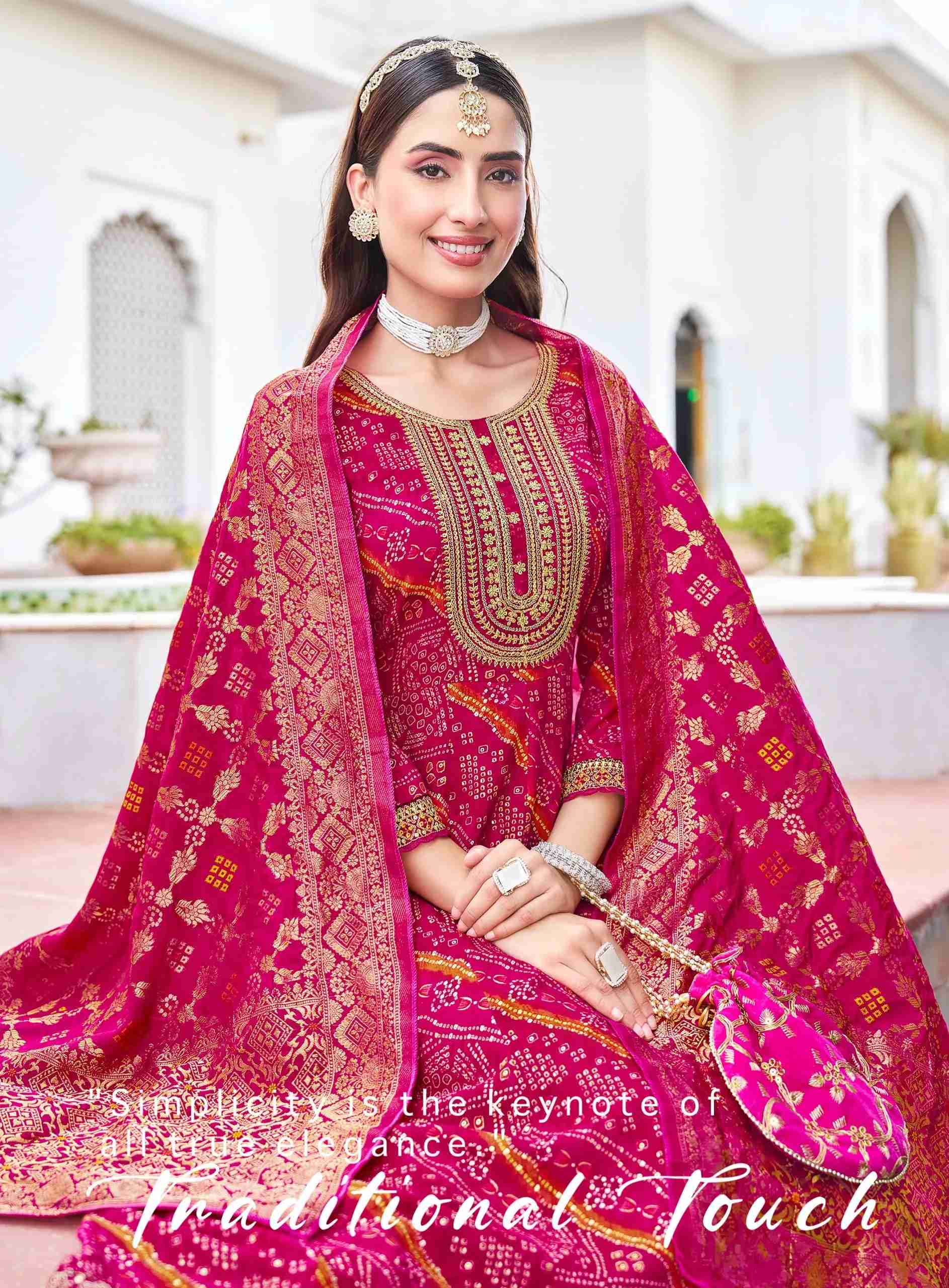 Pure Cotton Anarkali Gown Set with Pant and Dupatta in Surat