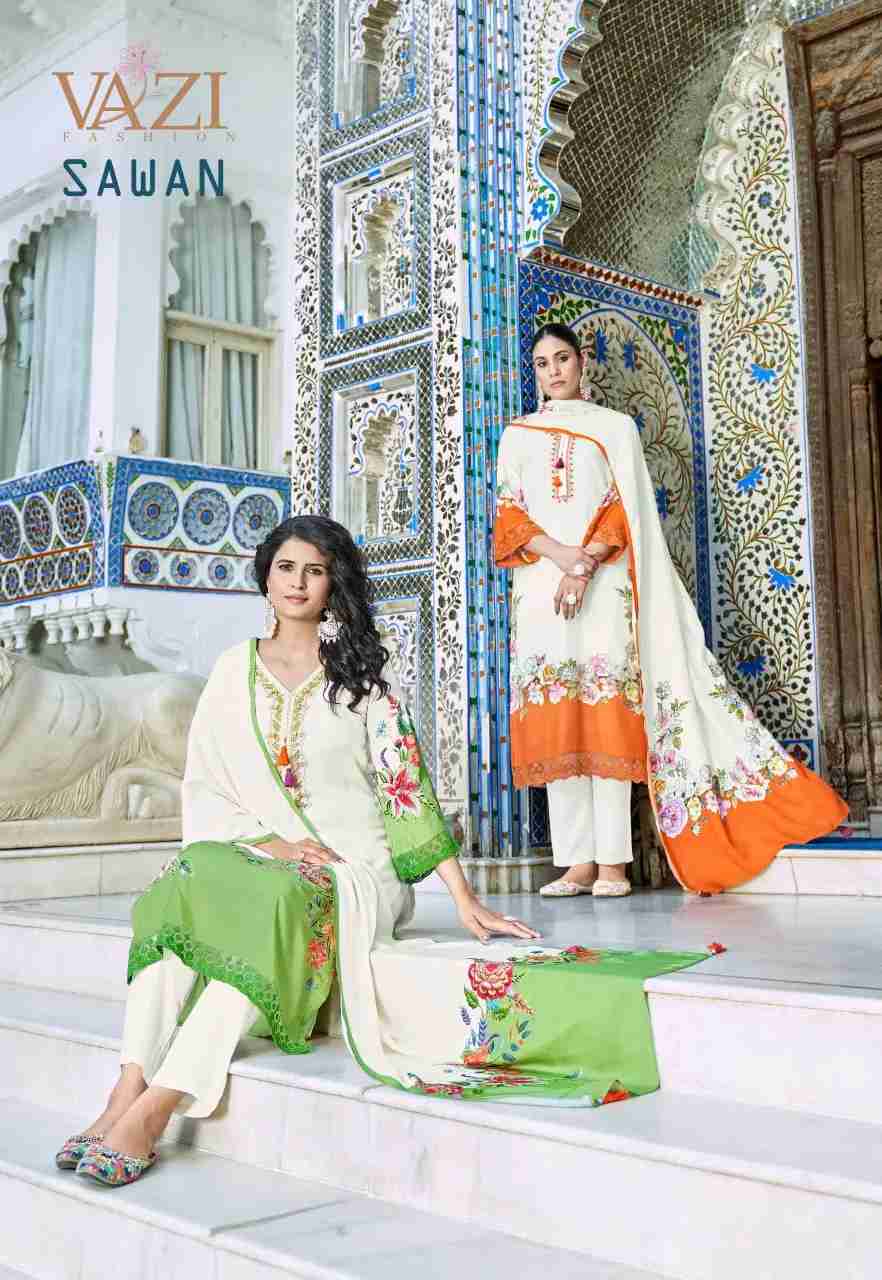 Luxury Festival Salwar Suit with Aari Handwork in Viscose Muslin in Surat
