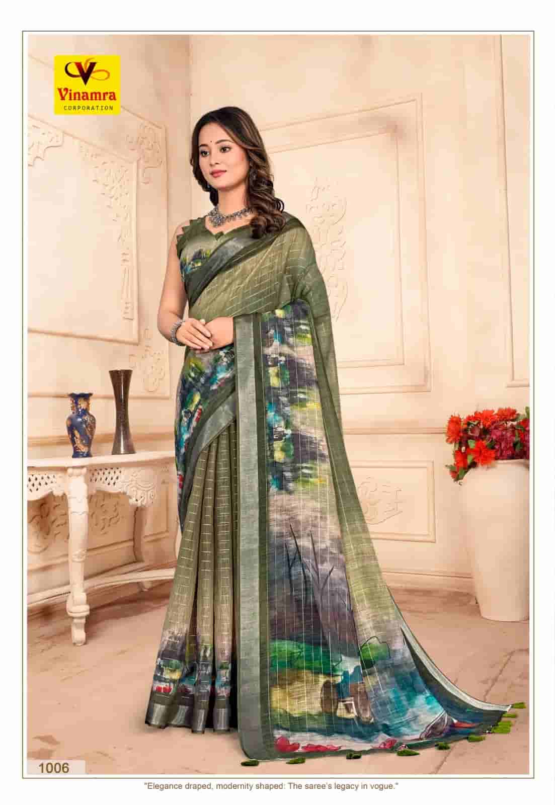Lilen Material Saree in Surat