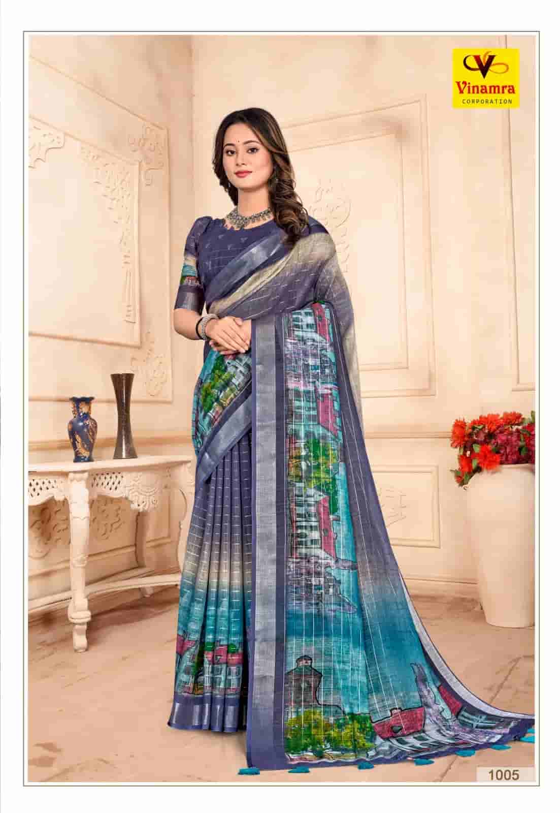 Lilen Material Saree in Surat