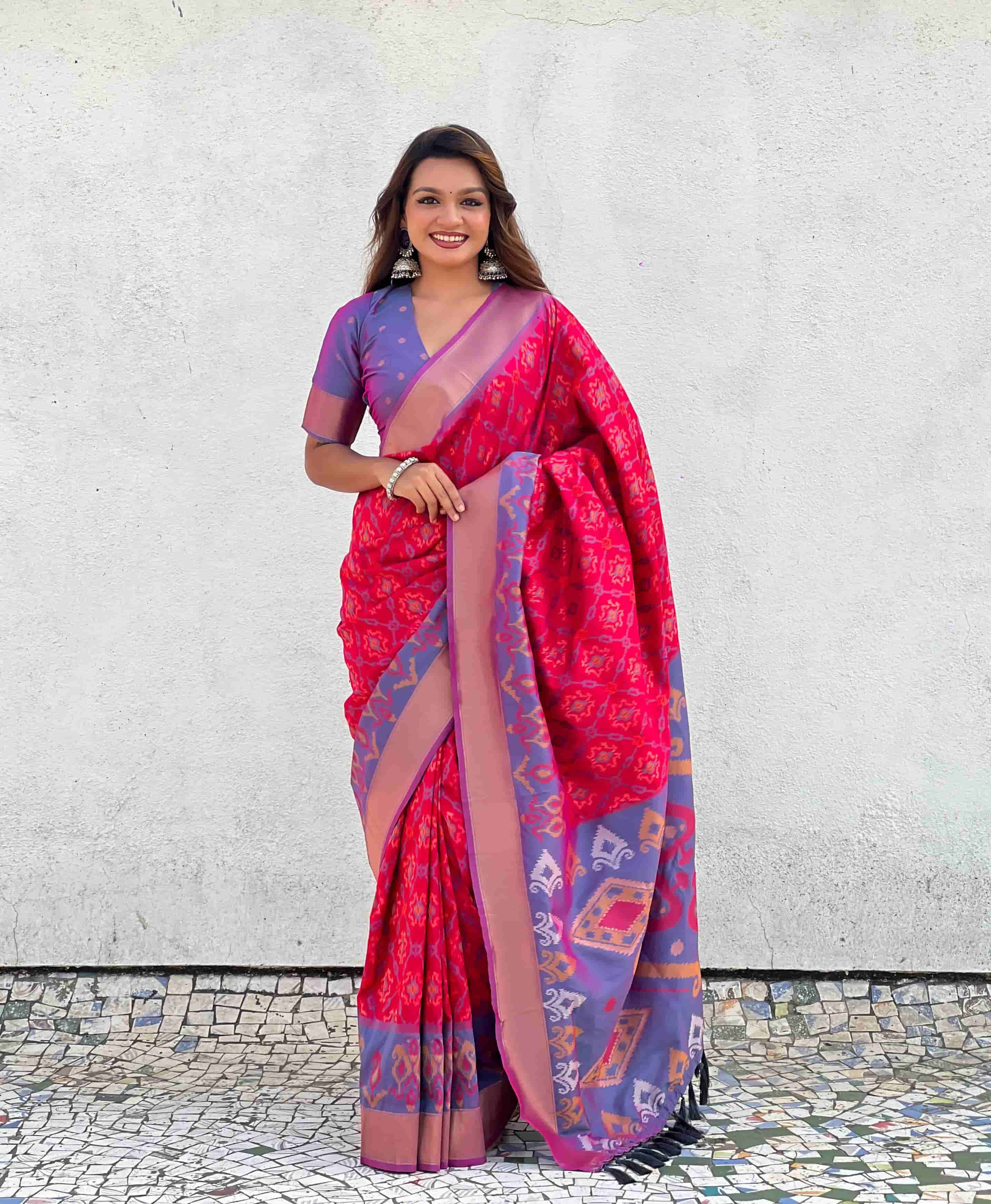 Silk Ikkat Patola Premium Saree in Surat
