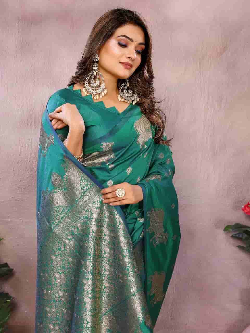 Buy Summer Special Pure Banarasi Silk Premium Saree in Surat for 1450 - See photos and details