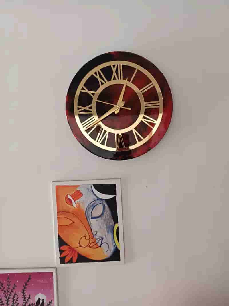 Premium Customised Handmade Resin Wall Clock in Ahmedabad