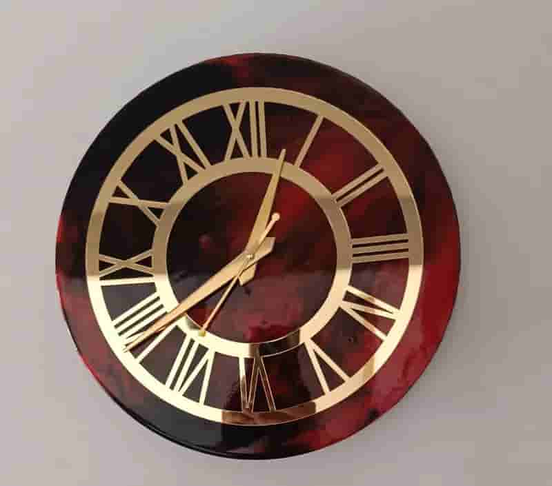 Premium Customised Handmade Resin Wall Clock in Ahmedabad
