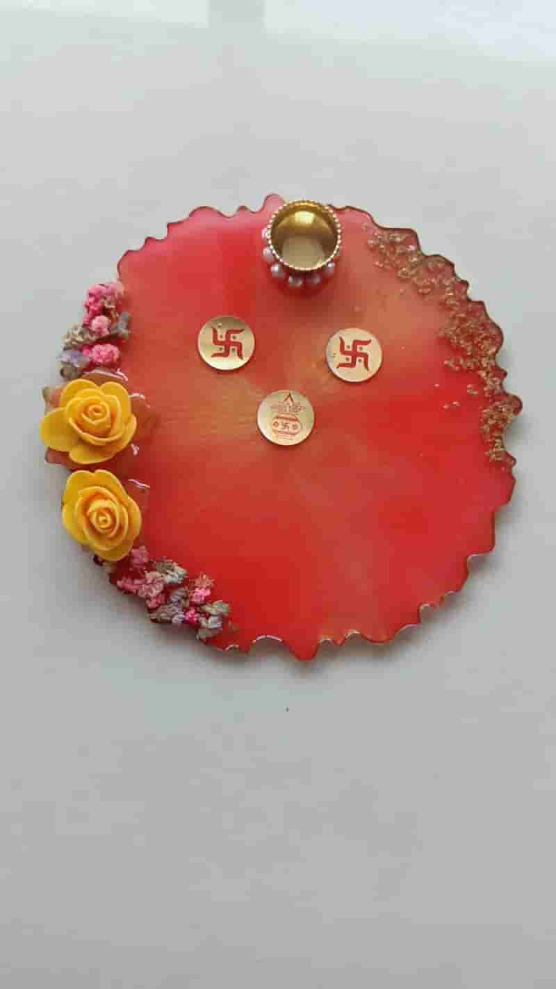 Resin Handmade Customised Pooja Thali in Ahmedabad