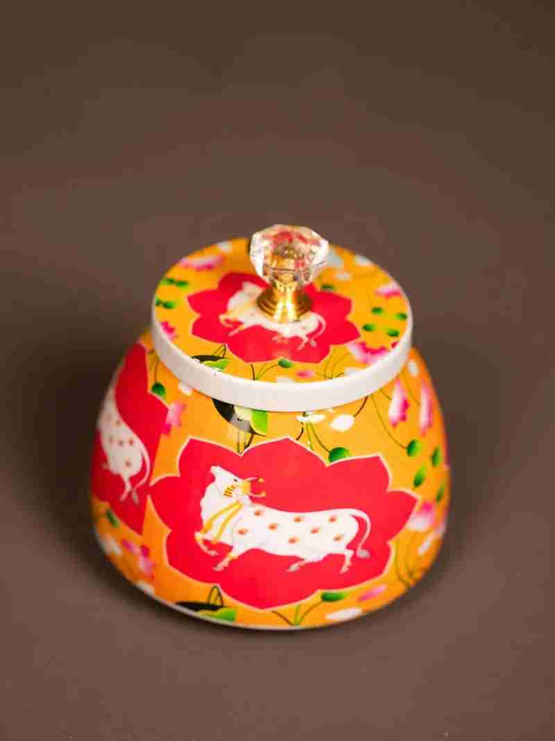 Handmade Creative Metal Jar - Decorative Gifting Showpiece in Junagadh