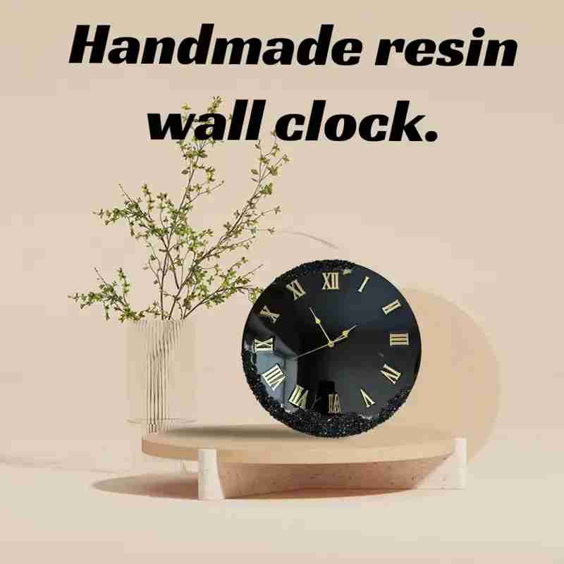 Customised Resin Handmade Wall Clock - Premium Home Decor in Ahmedabad