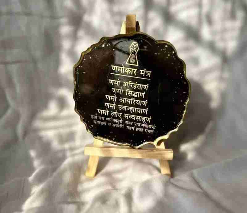Resin Handmade Mantra Frame for Pooja and Meditation Space in Ahmedabad