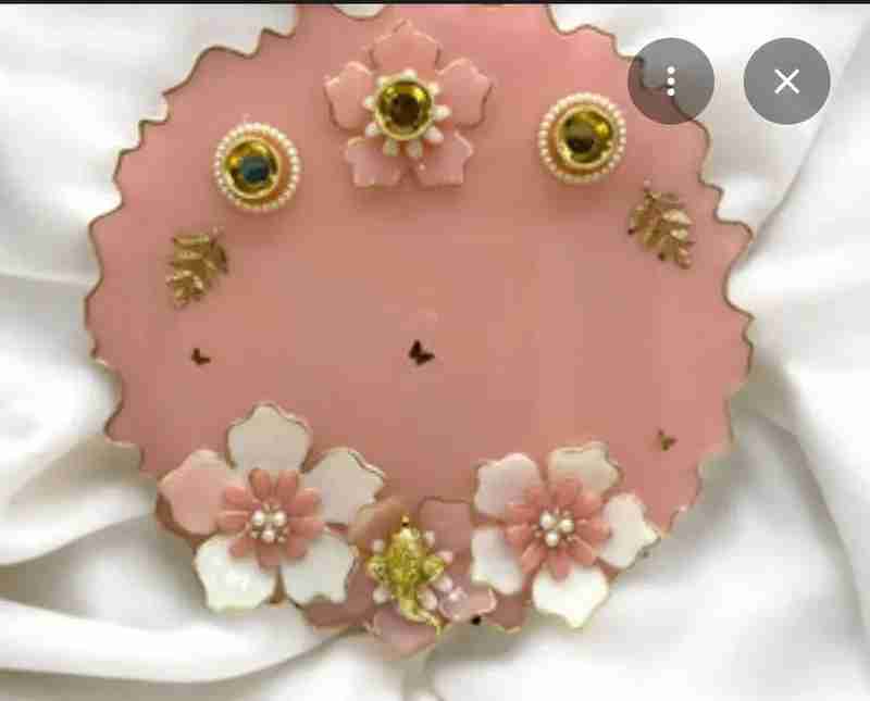 Customised Resin Handmade Pooja Thali - Premium Spiritual Decor in Ahmedabad