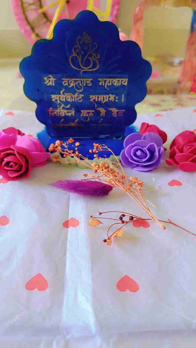 Handmade Resin Ganesha Stand for Pooja and Home Decor in Ahmedabad