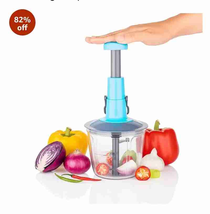 3 Blade Vegetable Push Chopper 1000ml for Kitchen Use in Umaria