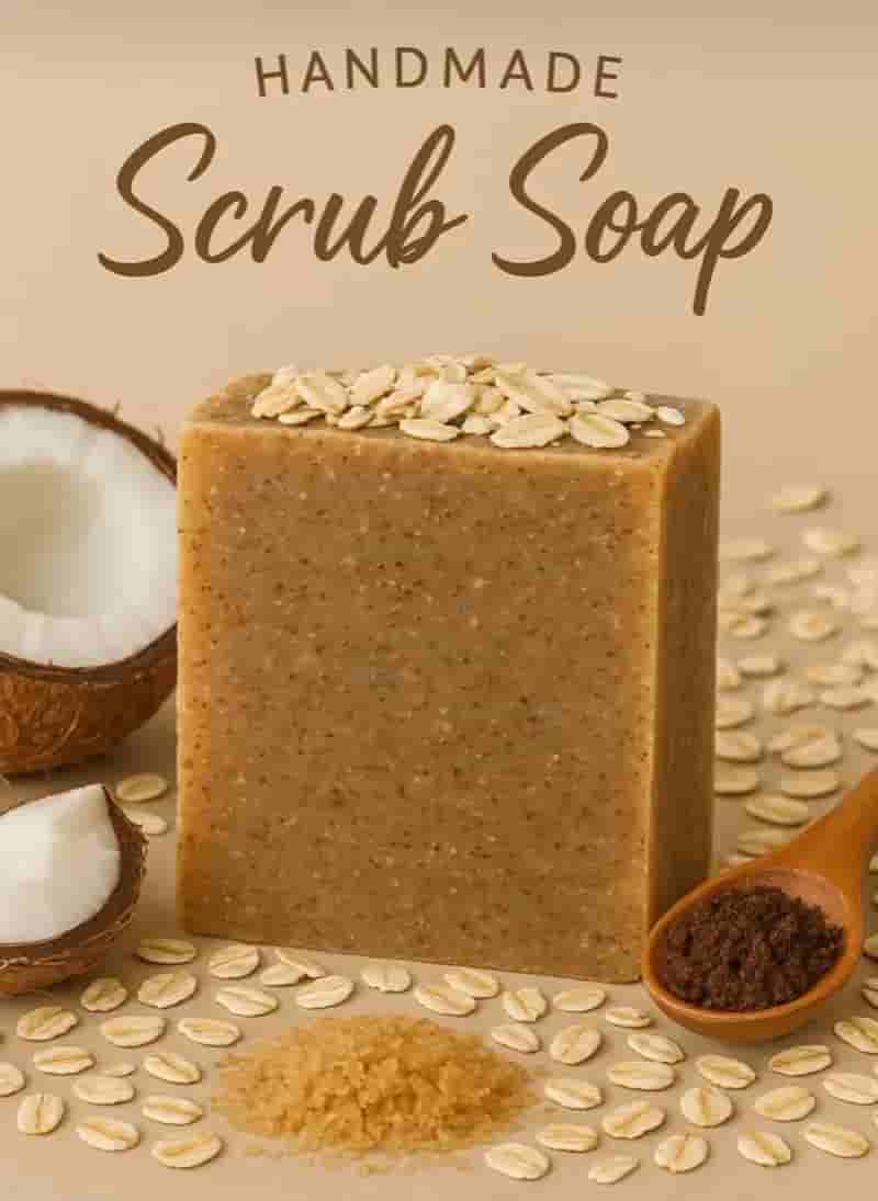 Organic Handmade Oats Scrubbing Soap in Mumbai