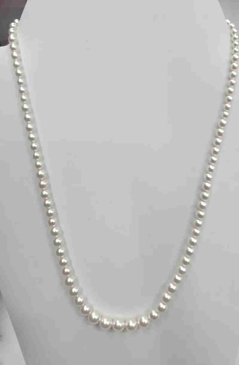 Premium Swarovski Pearl Single Line Necklace for Women in Hyderabad
