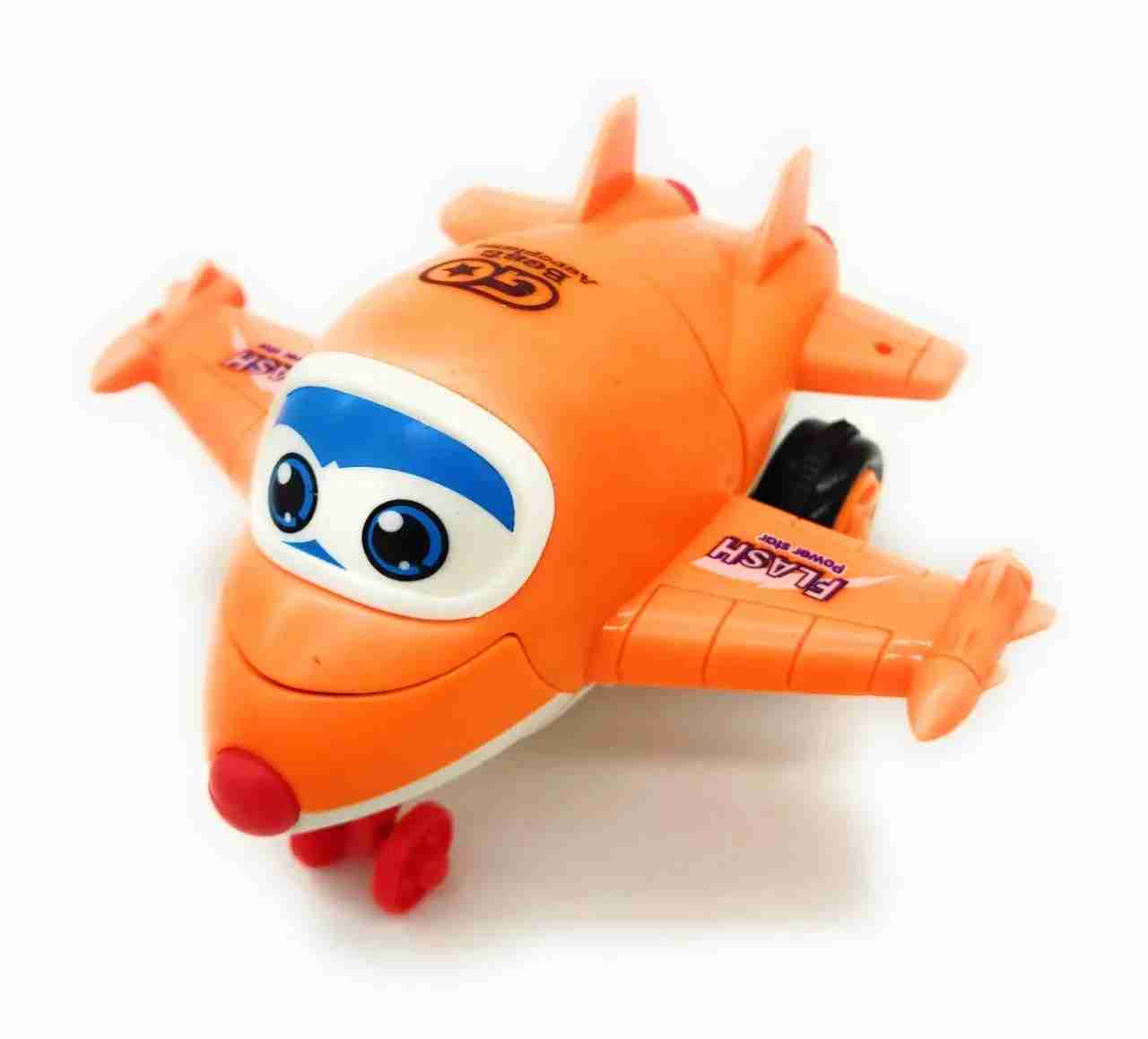 Cartoon Plane Push and Pull Transforming Robot Toy for Kids in Vadodara