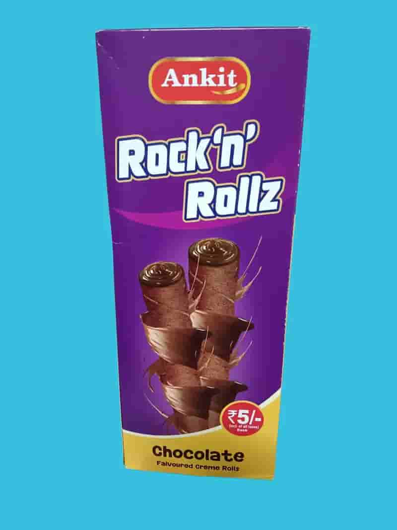 Buy Ankit RocknRollz Chocolate Wafer Rolls in Hyderabad | Reseller Bazzar