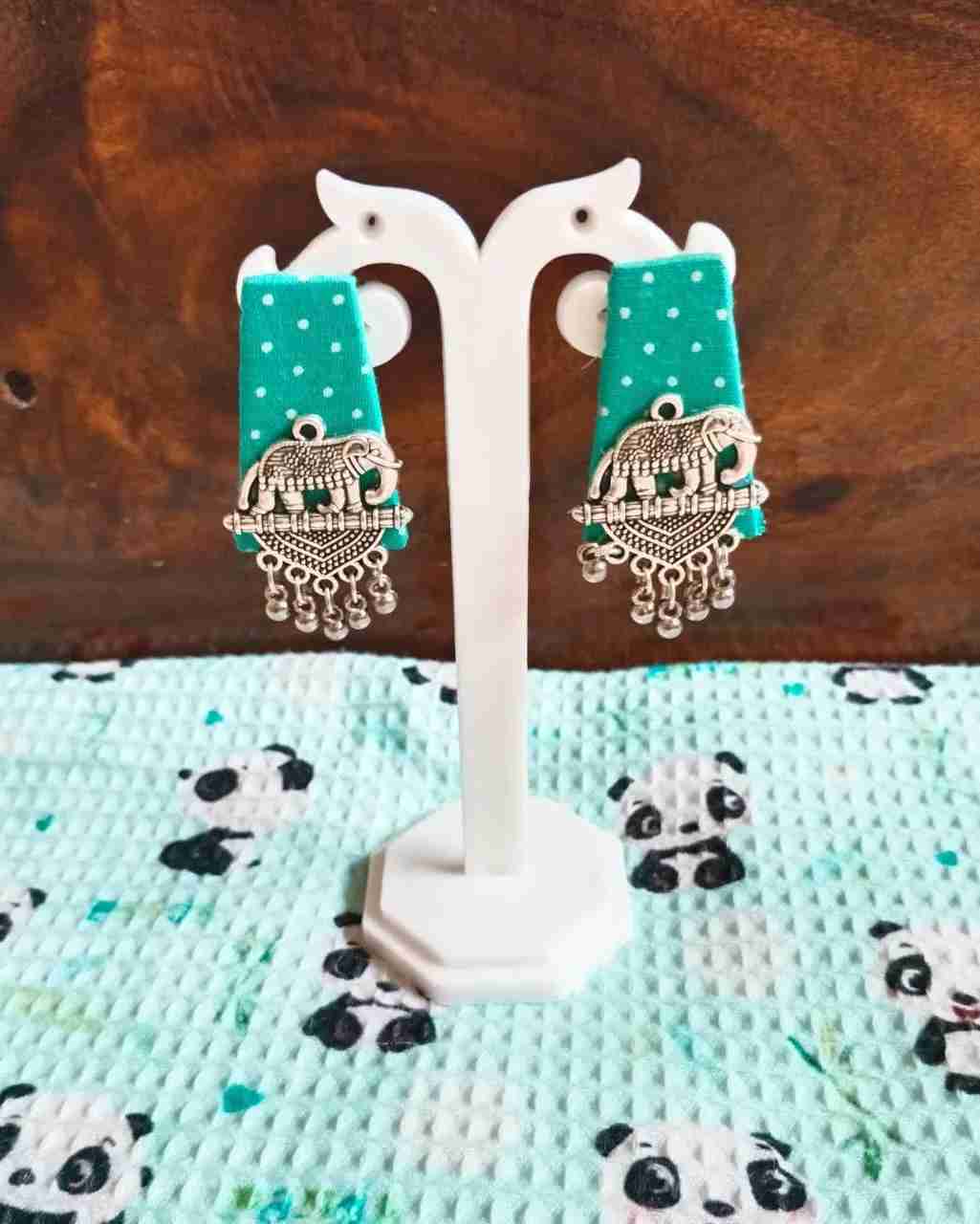 Handmade Fabric Earrings - Lightweight Eco-Friendly Cotton in Mumbai