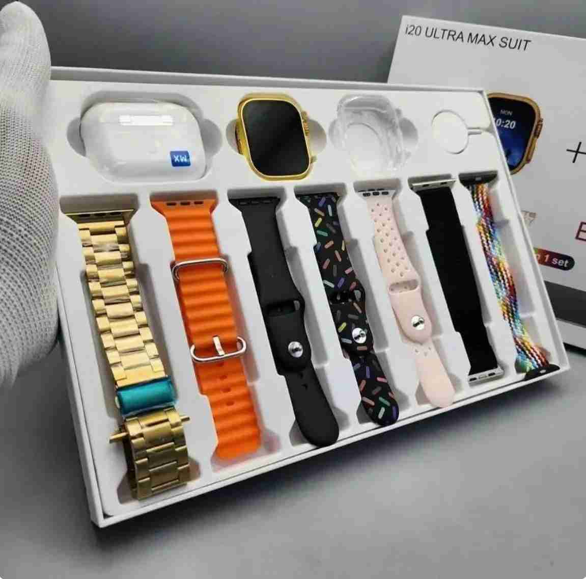 I20 Ultra Max Smart Watch Combo with Straps & Charger in Junagadh