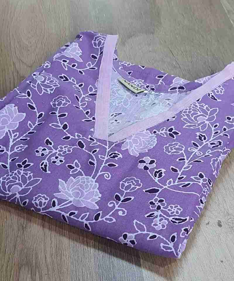 Pure Cotton A-Line One Piece Dress for Women - Casual in Surat