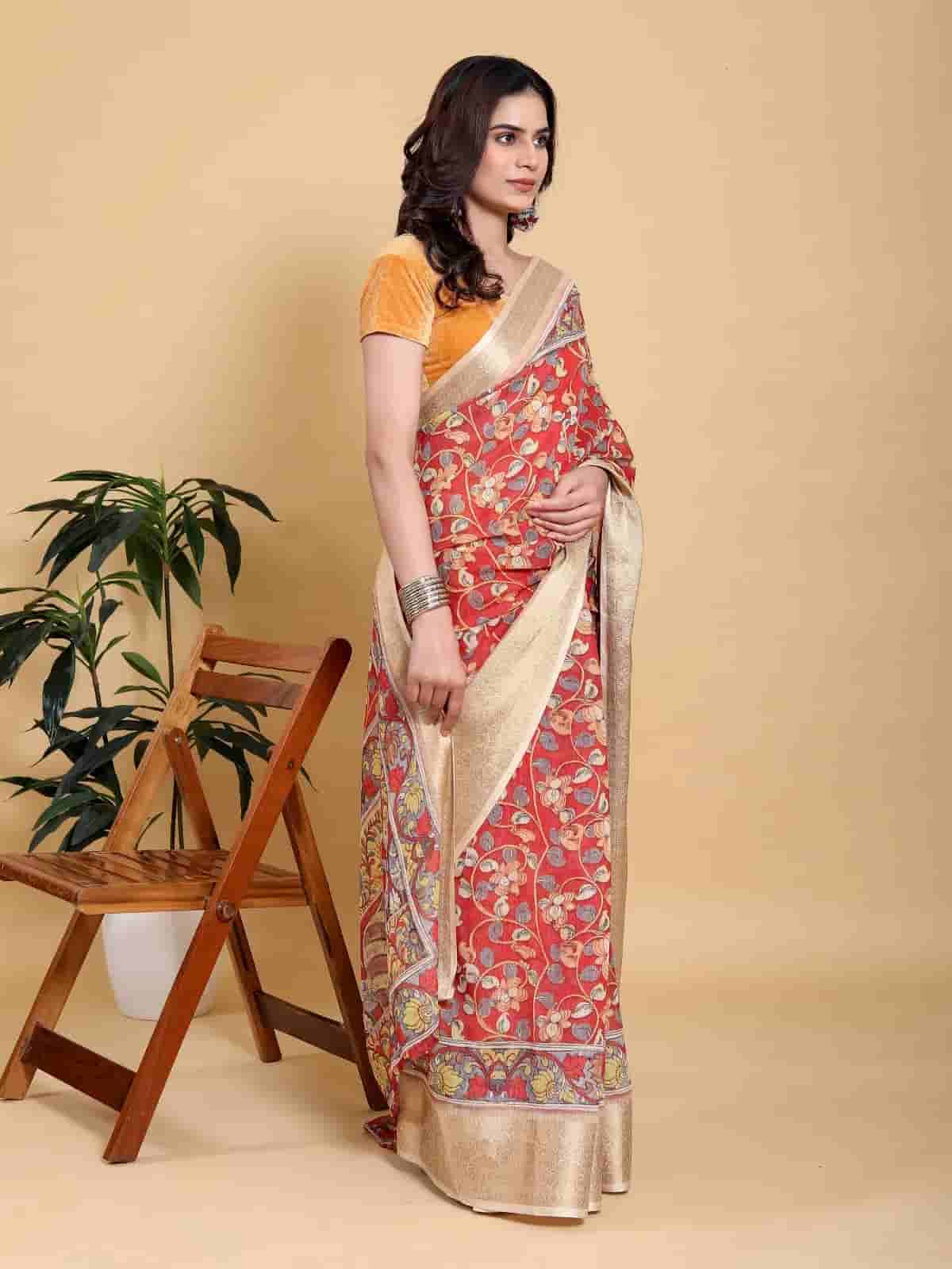 Kalamkari print saree in Kolkata