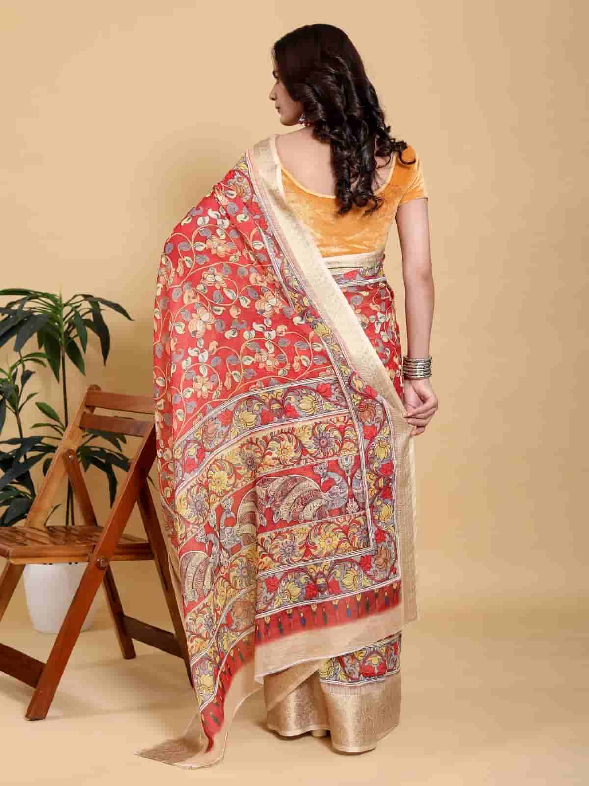 Kalamkari print saree in Kolkata