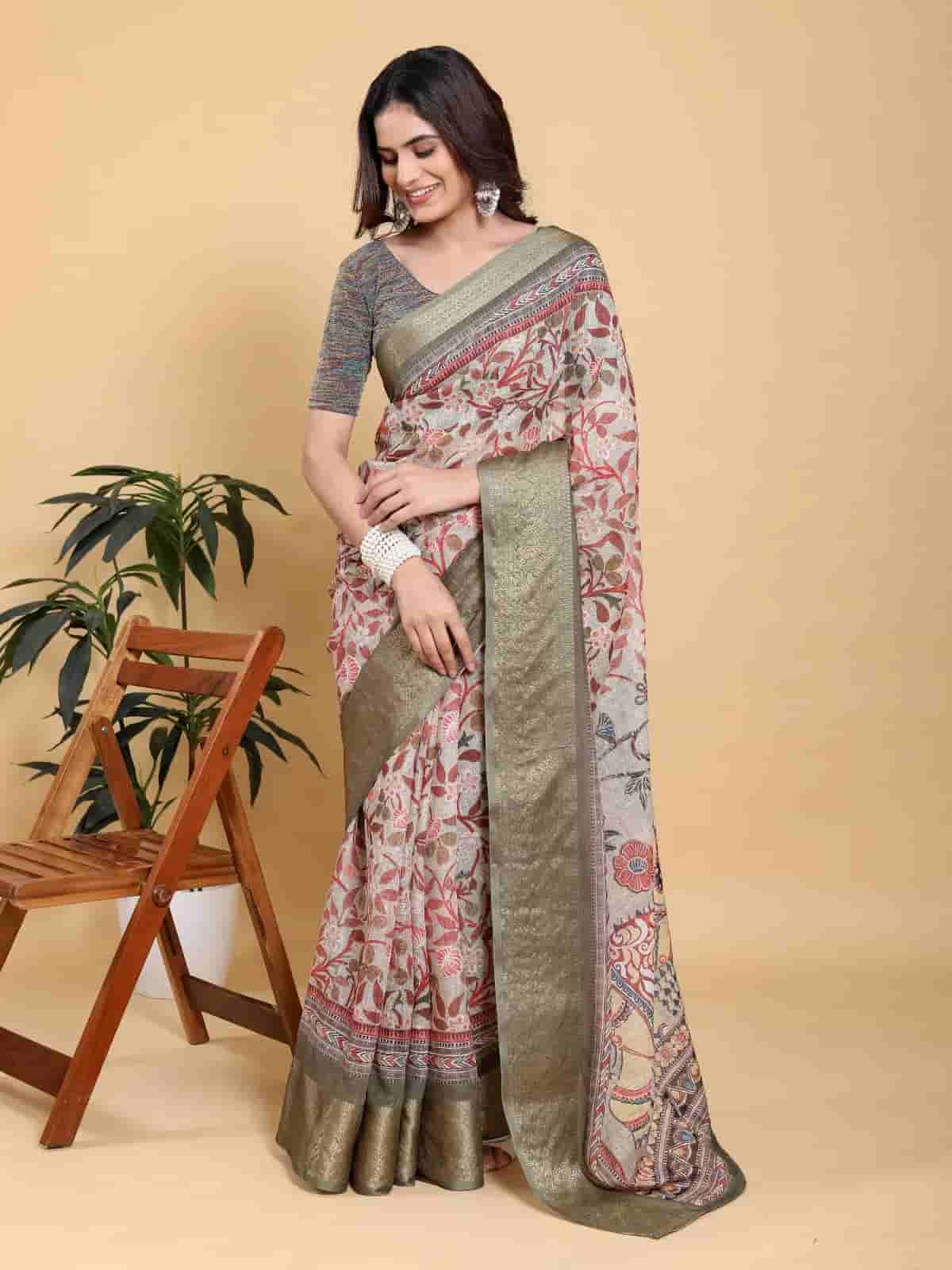 Kalamkari print premium saree collection in Kolkata