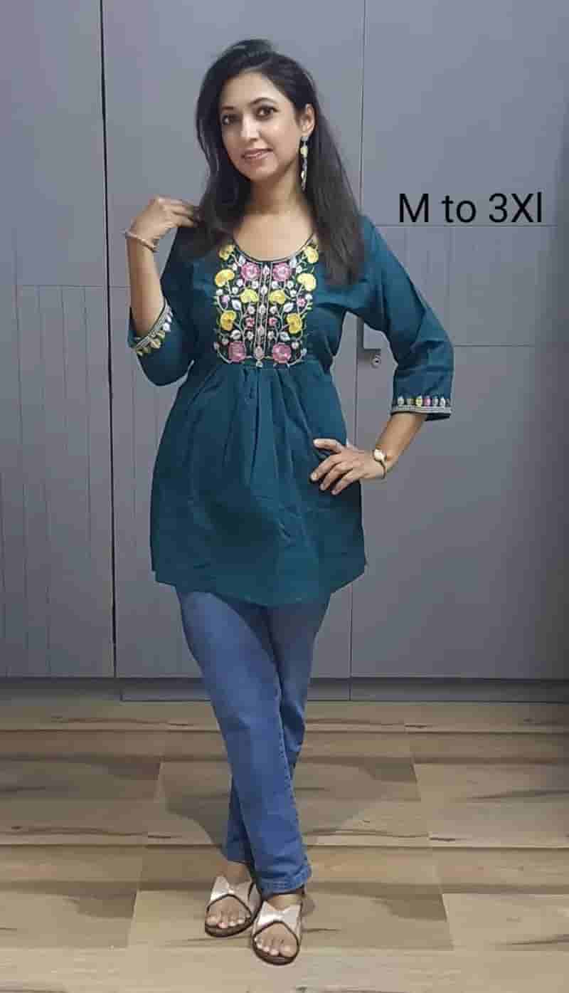 Cotton Embroidery Tunics for Women Collection in Surat