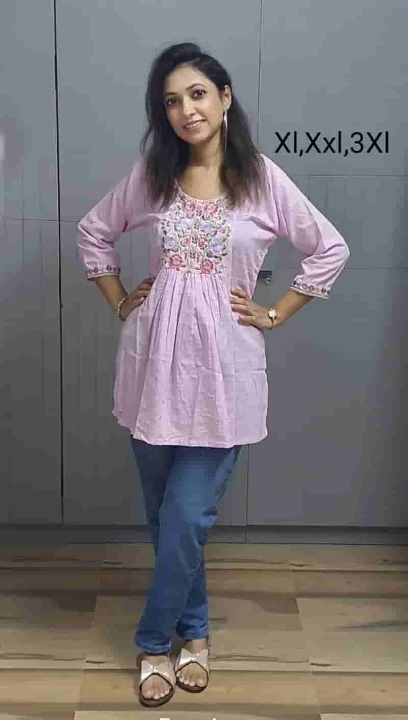Cotton Embroidery Tunics for Women Collection in Surat