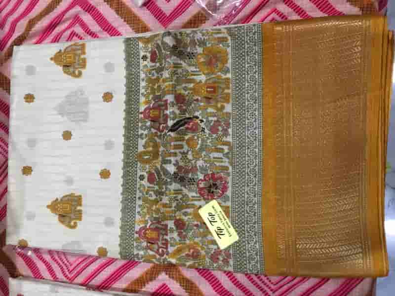 Fancy vertical zari lines saree in Hyderabad