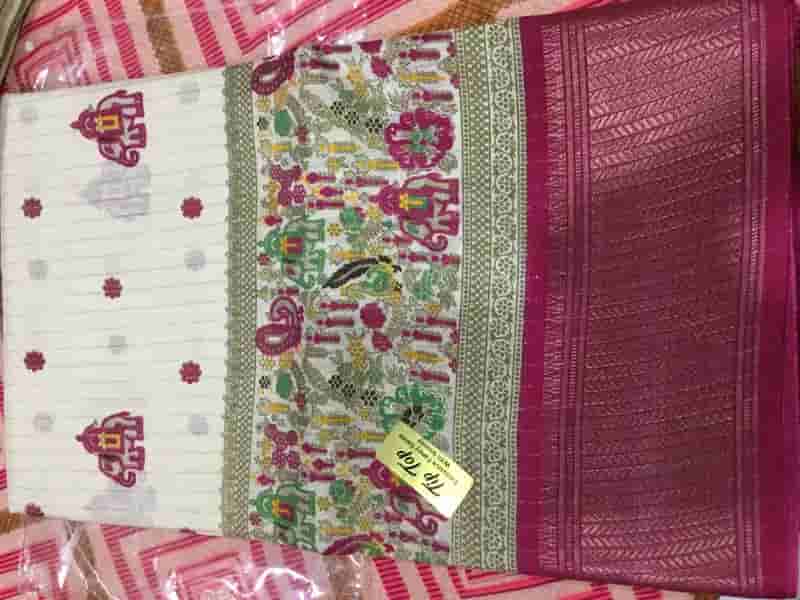 Fancy vertical zari lines saree in Hyderabad