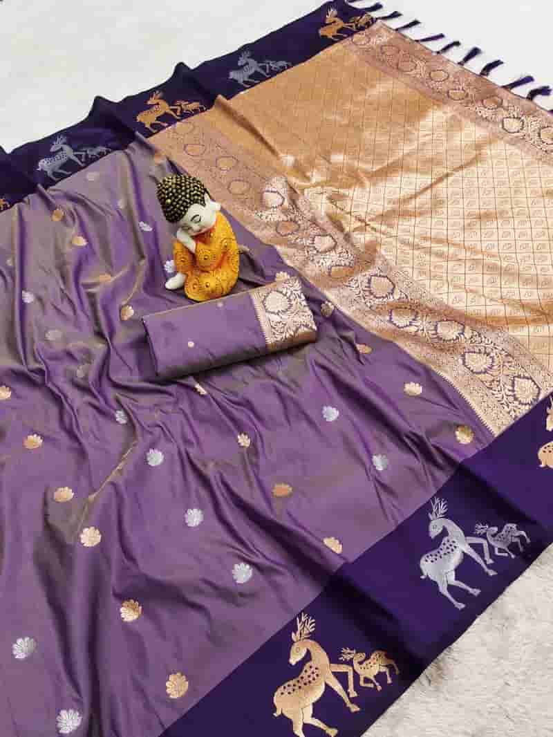 Premium Banarasi Zari Work Soft Silk Saree in Hyderabad