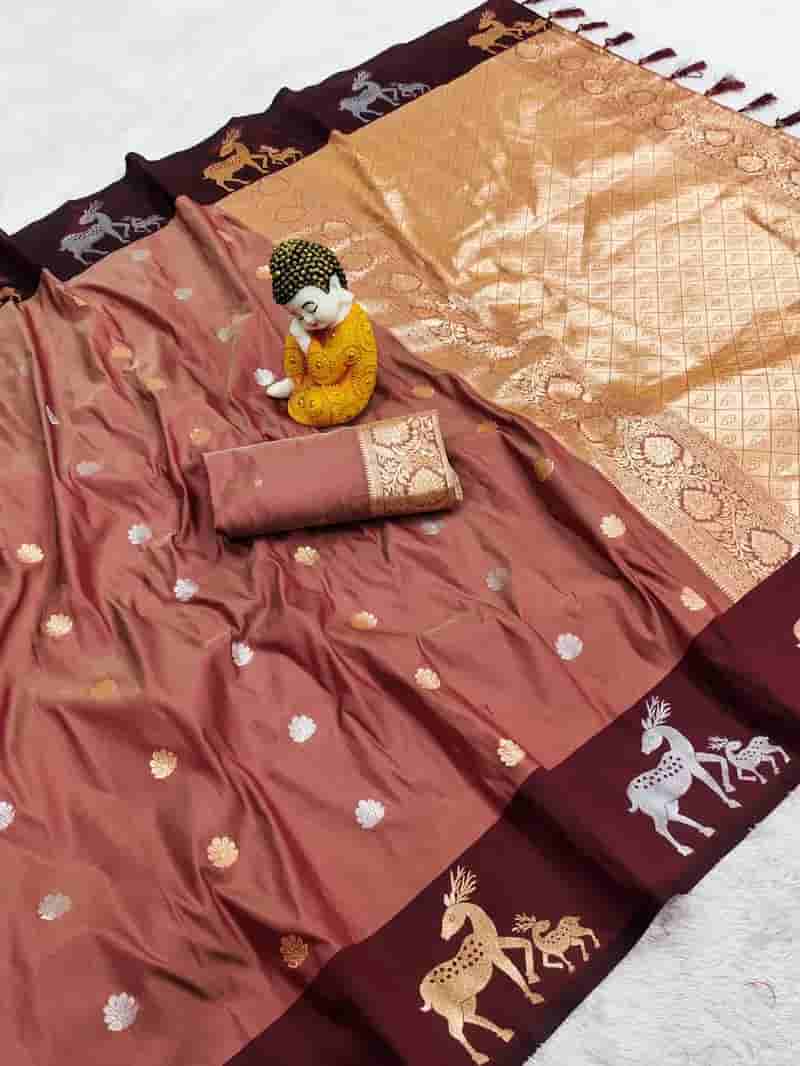 Premium Banarasi Zari Work Soft Silk Saree in Hyderabad