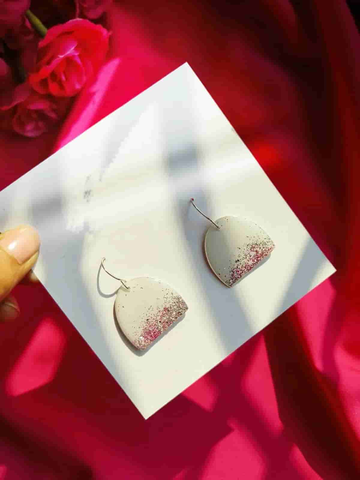 Resin solid hoop earrings in Mumbai