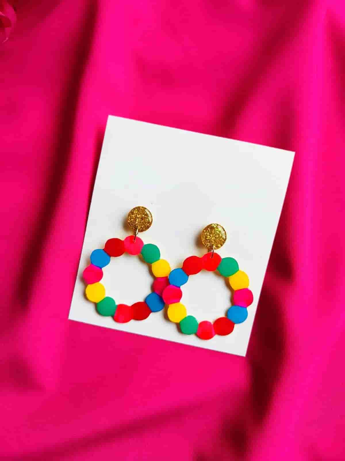 Resin Multicoloured Earrings in Mumbai