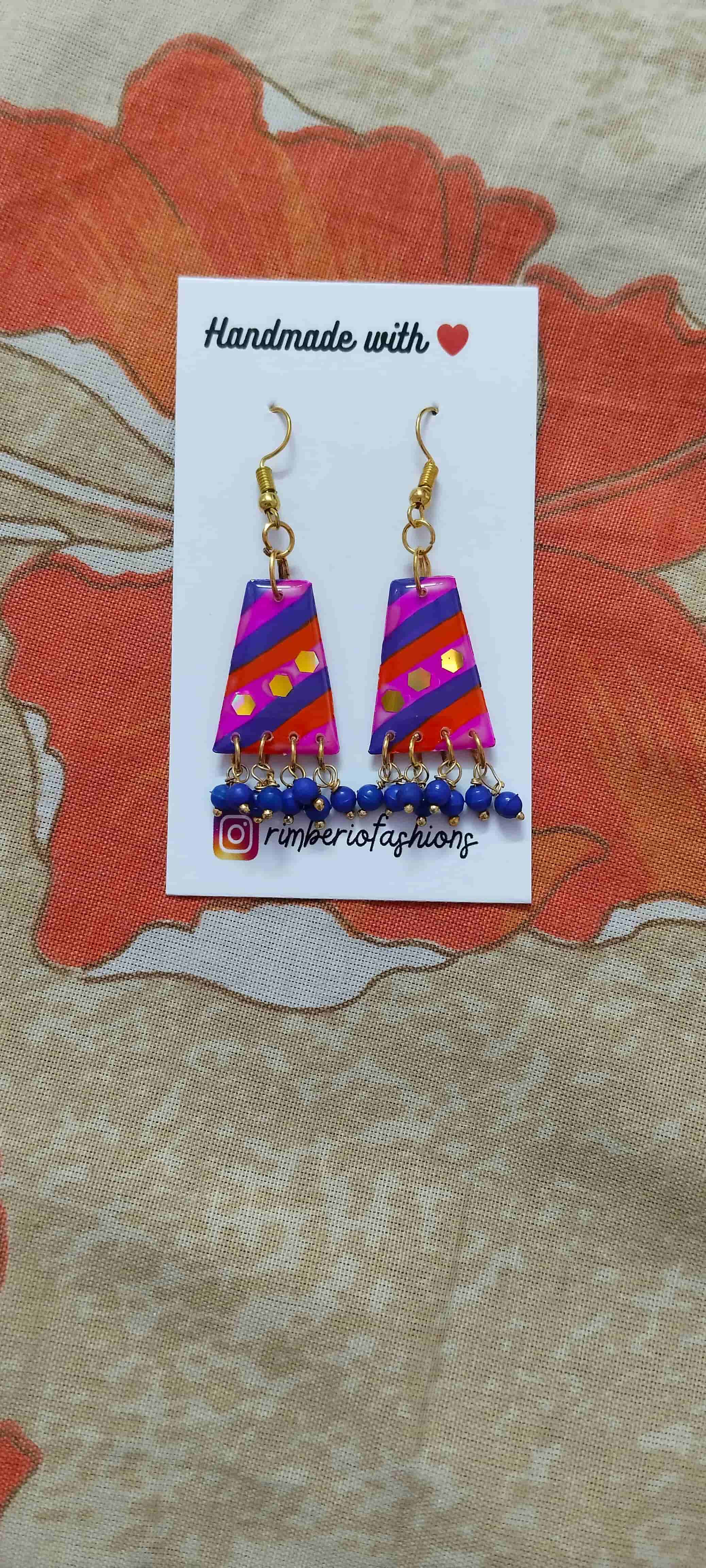 Buy Handmade Resin Leheriya Earrings in Mumbai for 150 - See photos and details