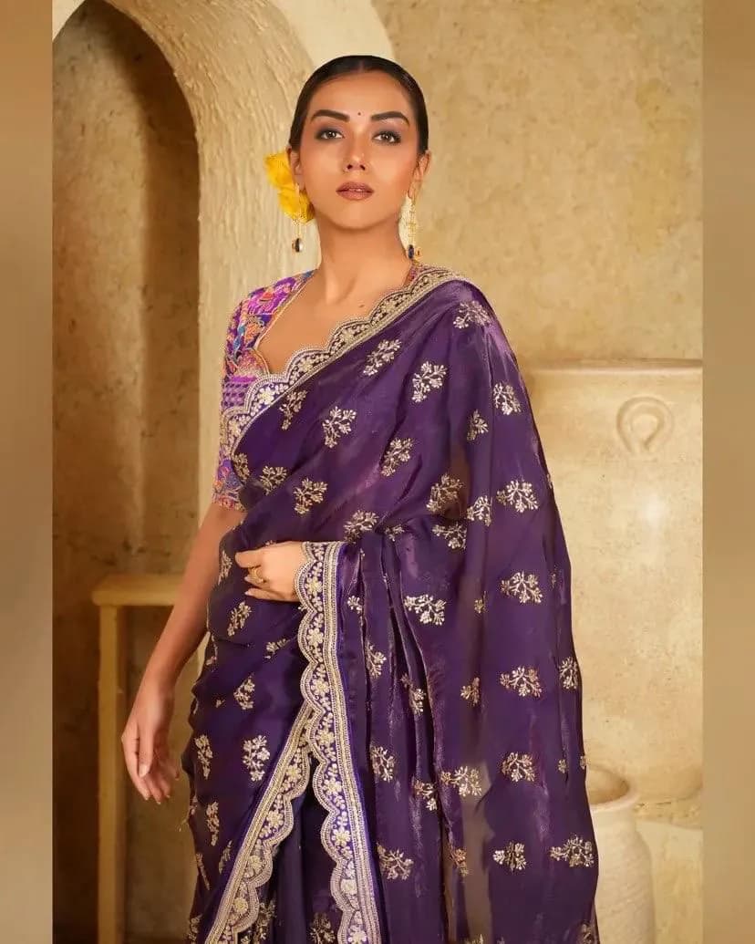Buy Premium fendy satin fabric Saree in Surat | Reseller Bazzar