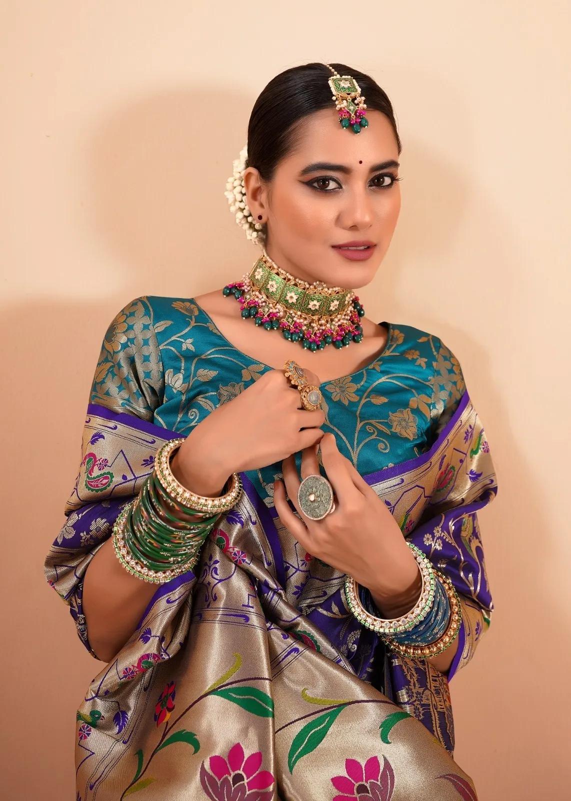 Paithani Silk Saree - Image 10 in Surat