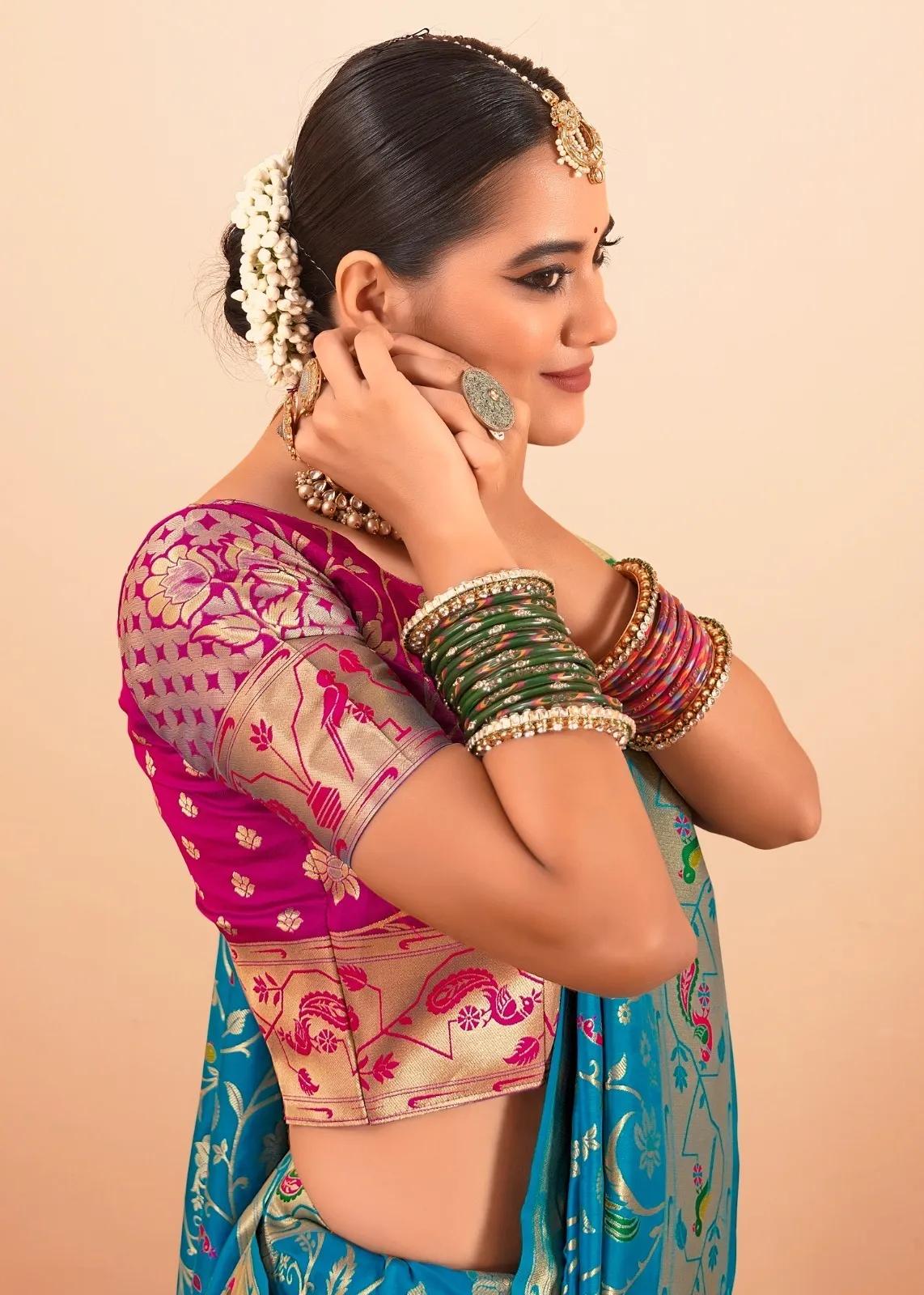 Paithani Silk Saree - Image 16 in Surat