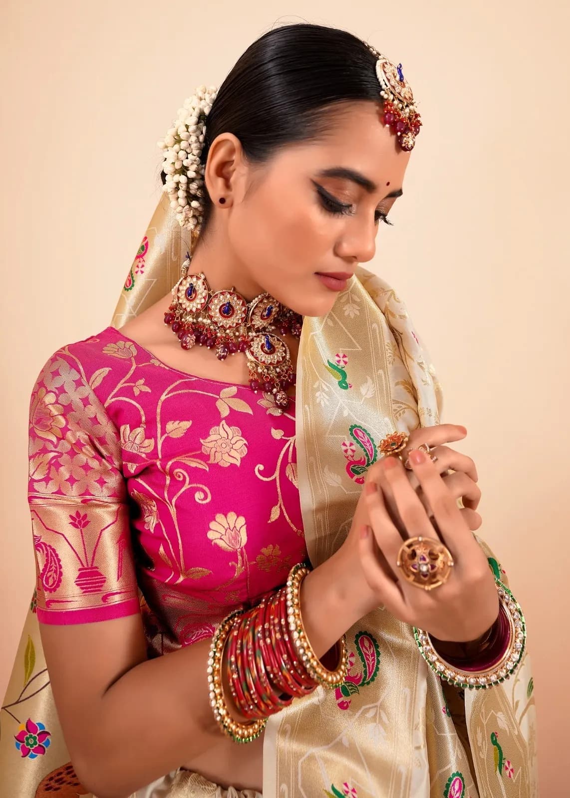 Buy Paithani Silk Saree in Surat | Reseller Bazzar