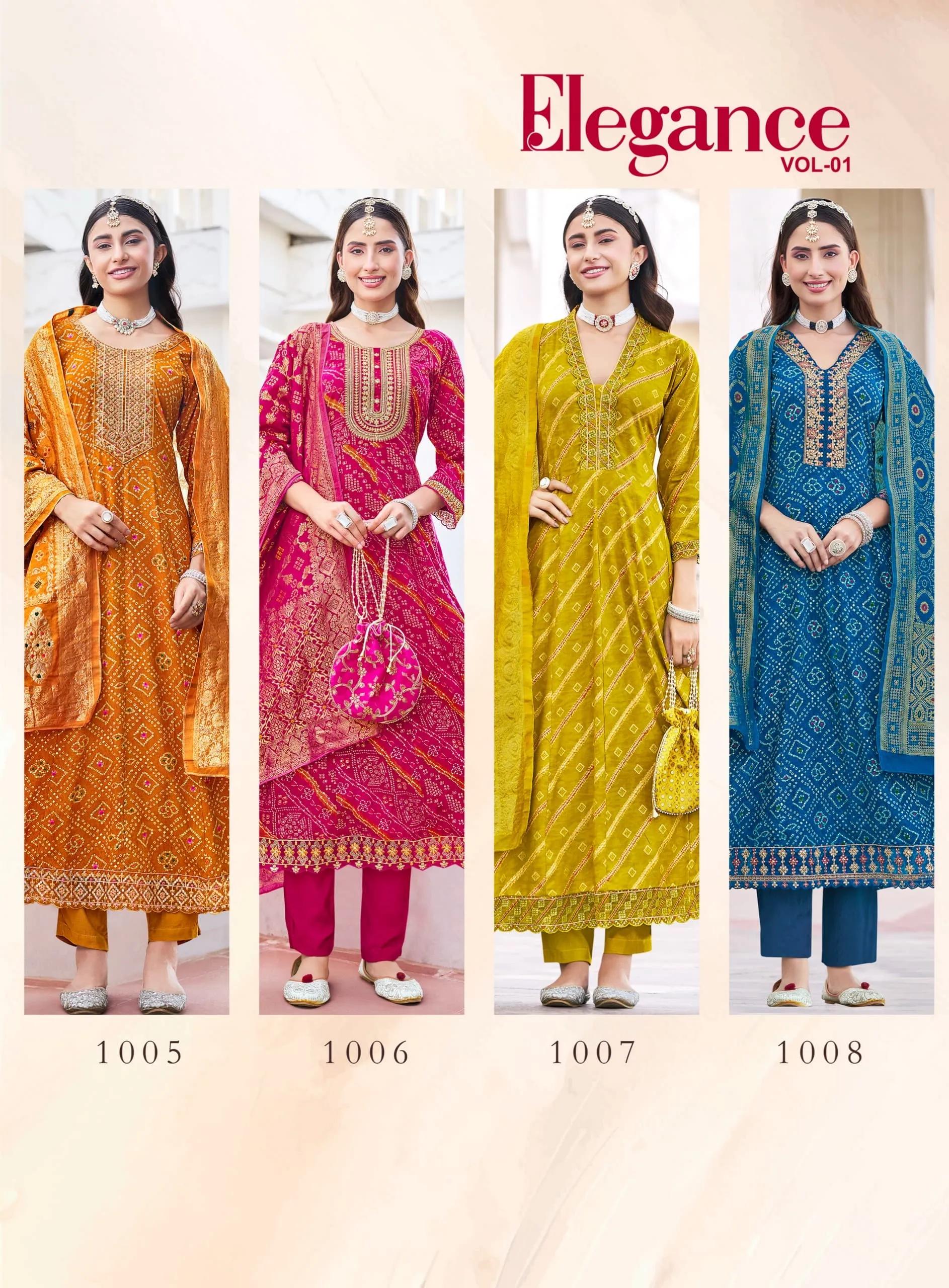 Pure Cotton Anarkali Gown Set with Pant and Dupatta - Image 20 in Surat