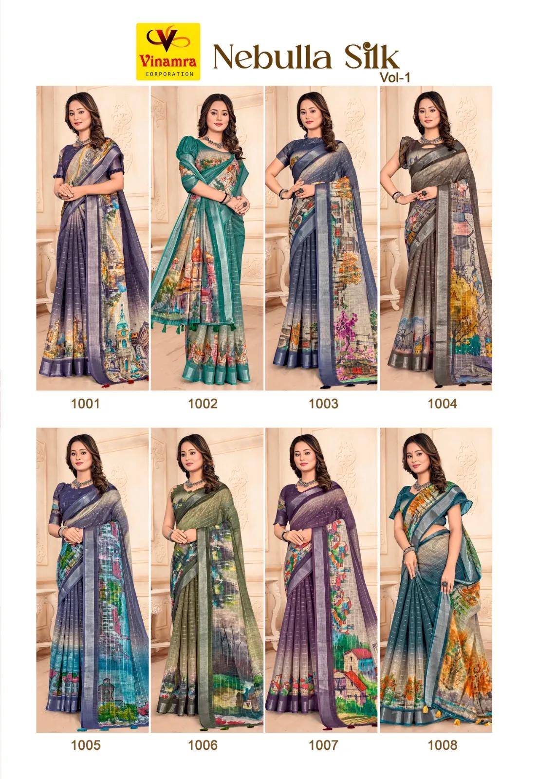 Premium Linen Silver Zari Saree with Elegant Weave - Image 10 in Surat