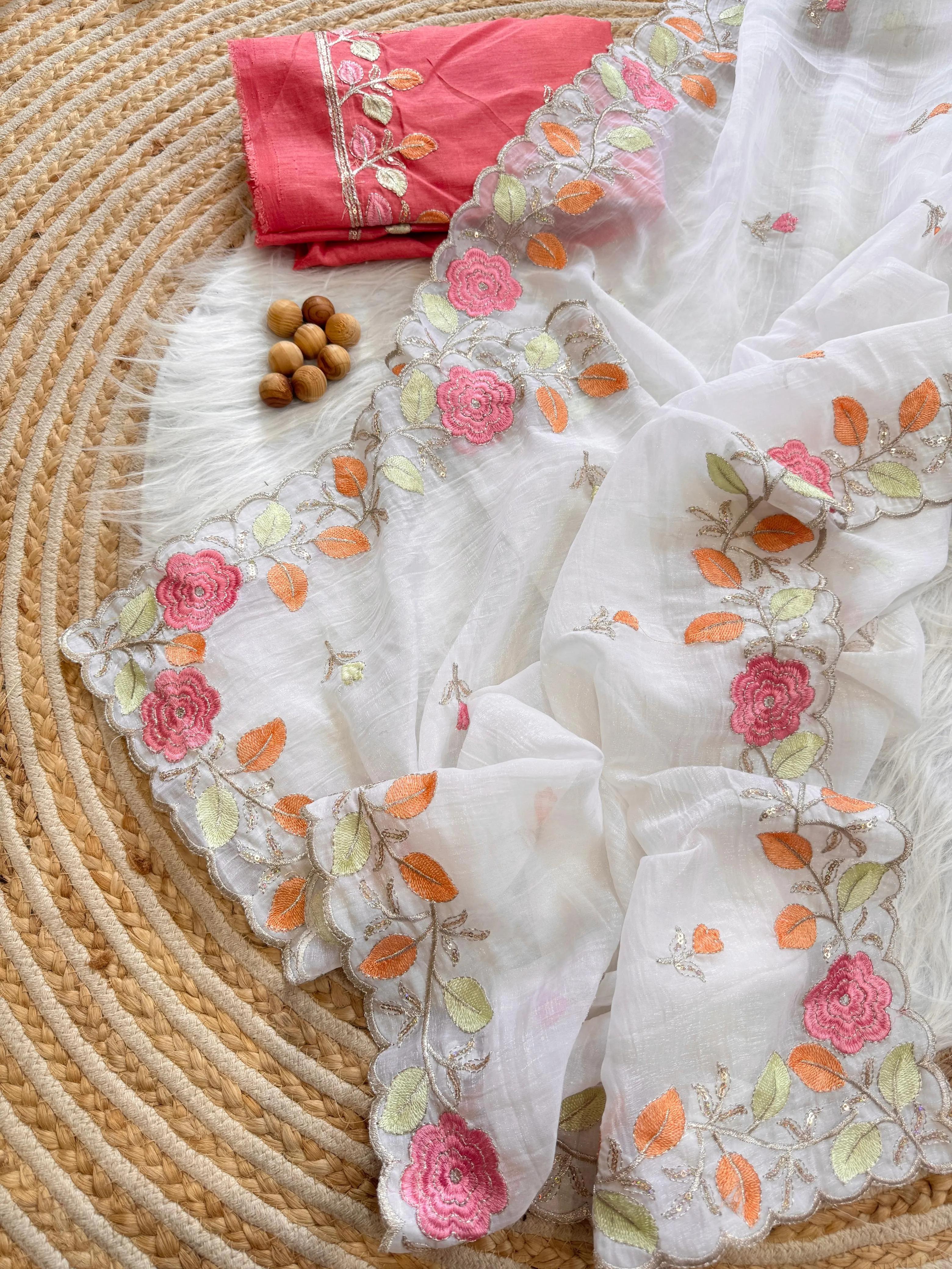 Dual Tone Silk Saree - Image 6 in Surat