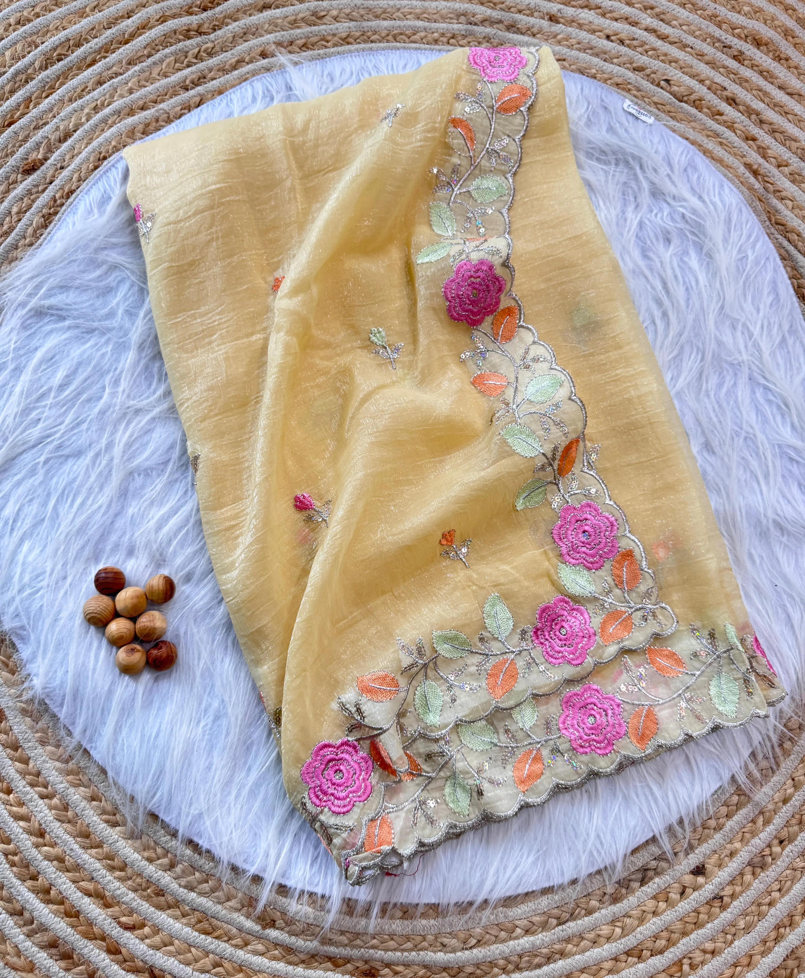 Dual Tone Silk Saree - Image 10 in Surat