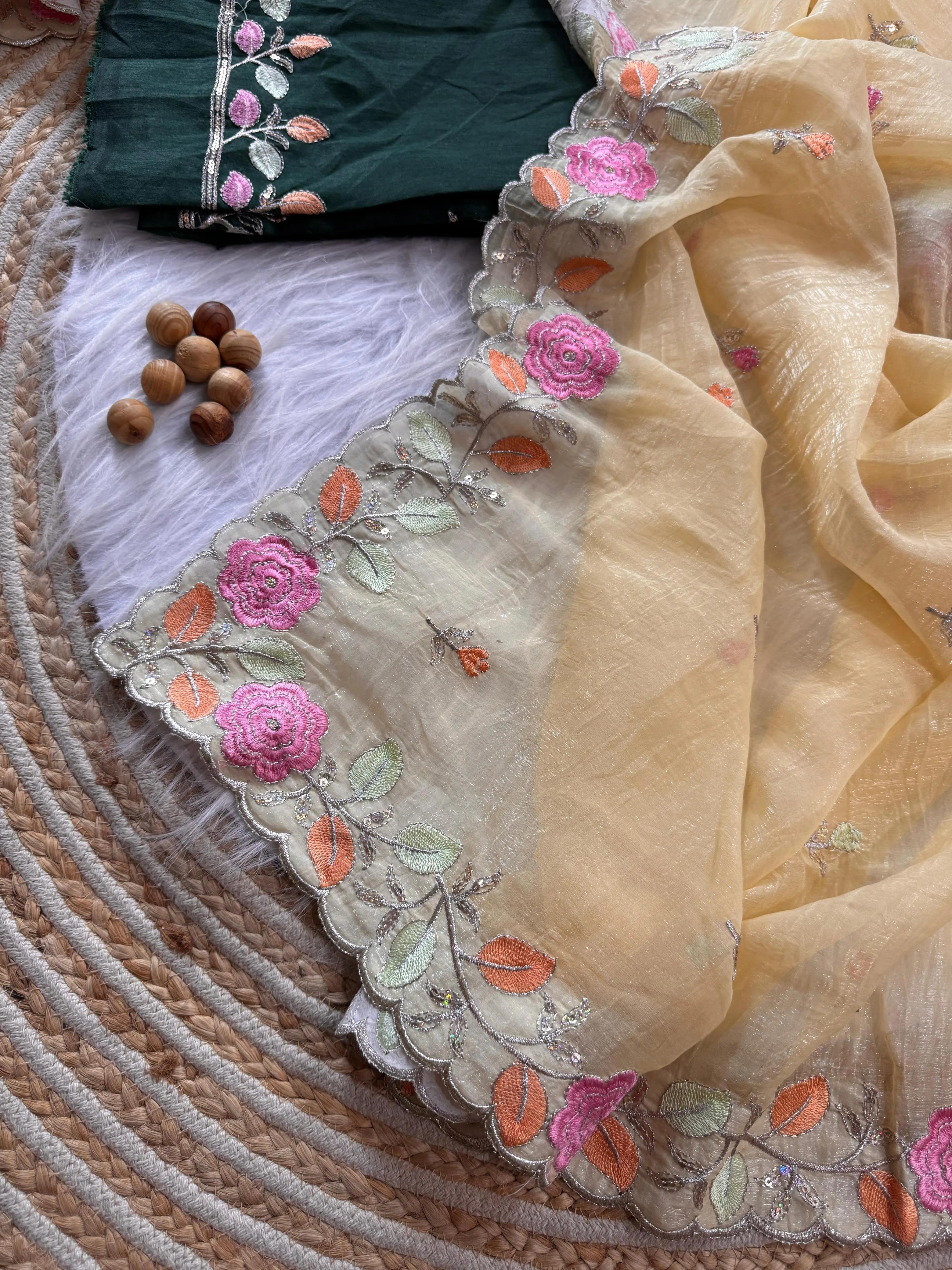 Dual Tone Silk Saree - Image 19 in Surat