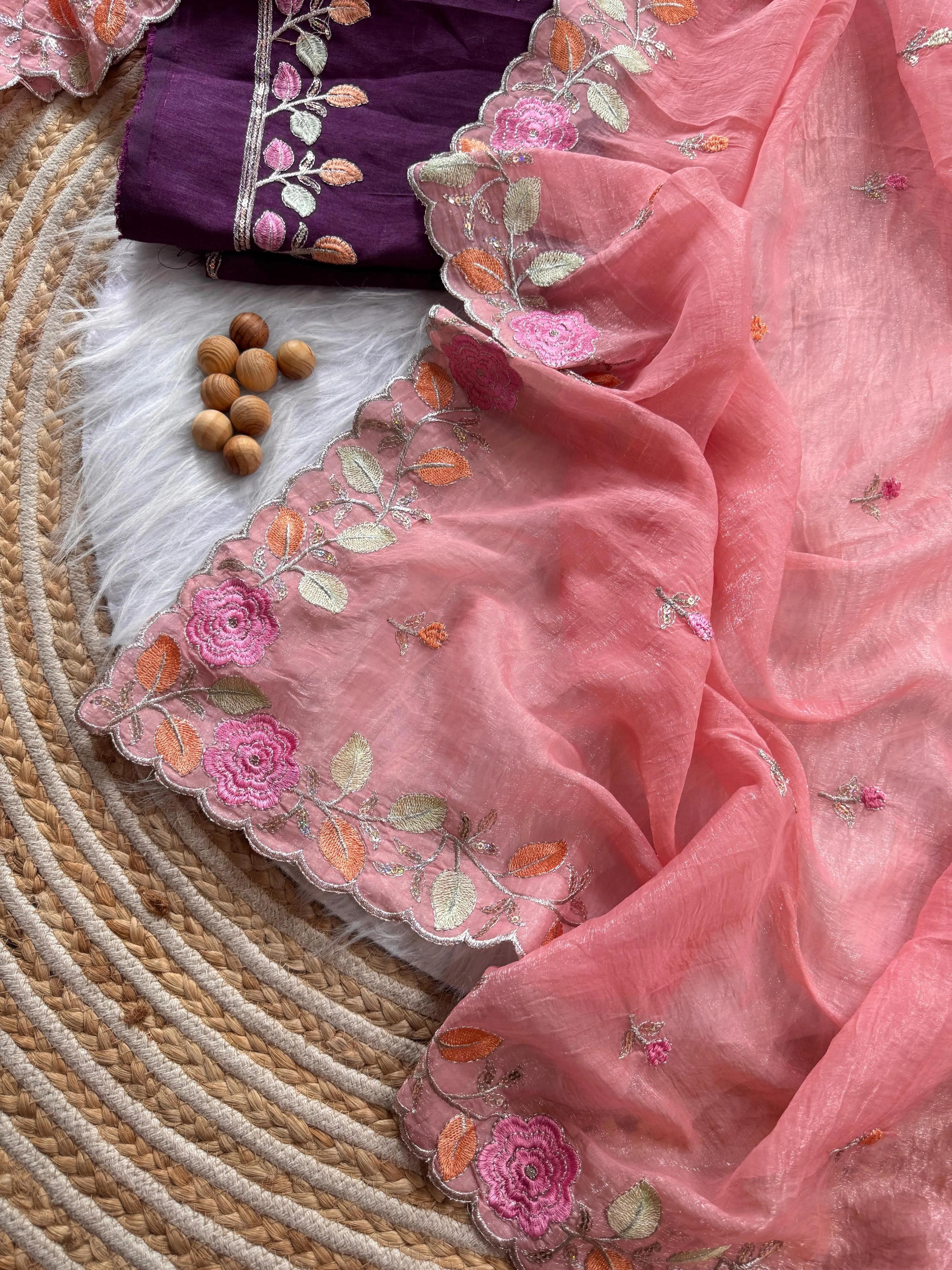 Dual Tone Silk Saree - Image 16 in Surat