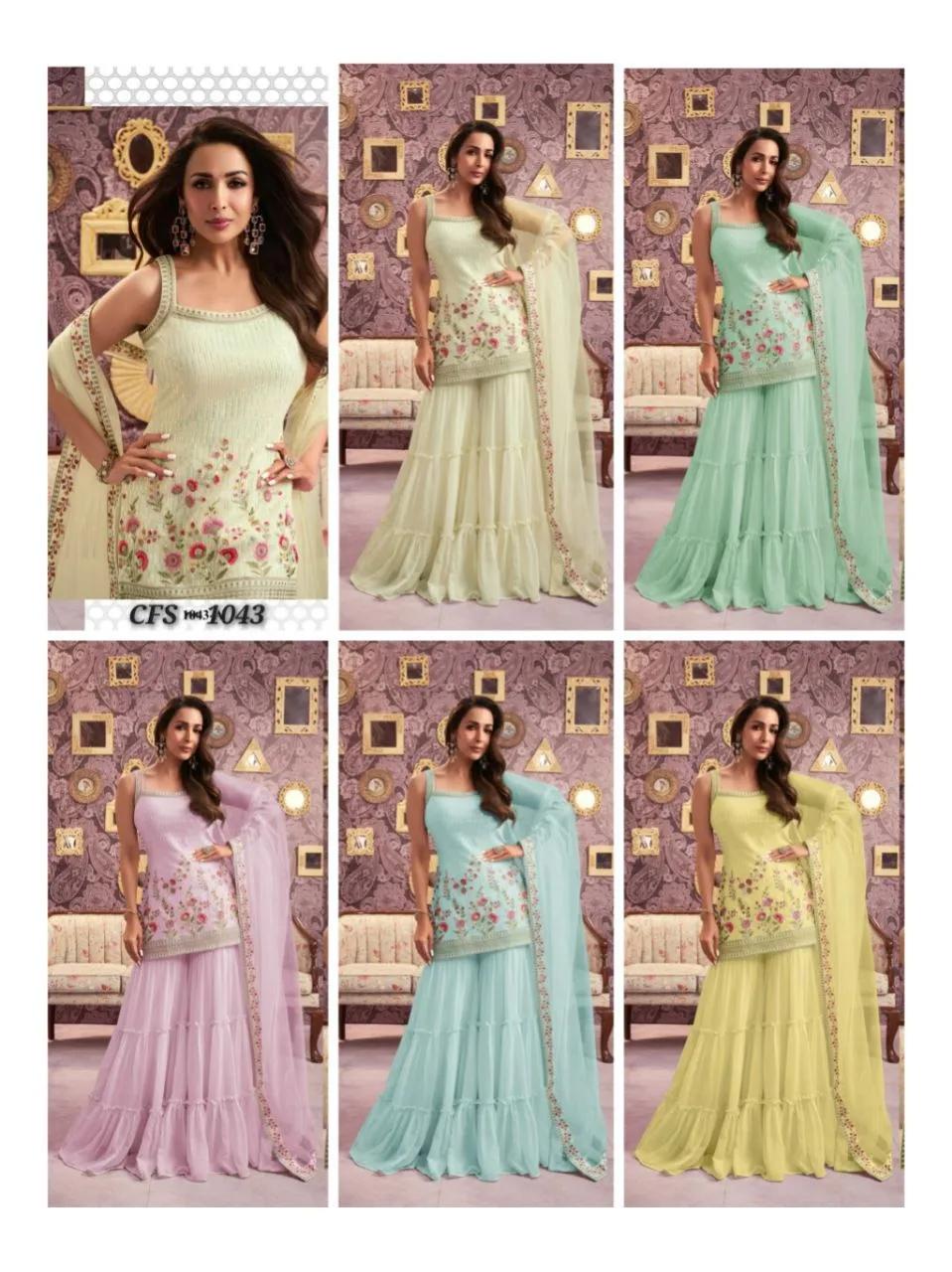 Silk Semi-Stitched Wedding Dress Material with Embroidery - Image 11 in Surat