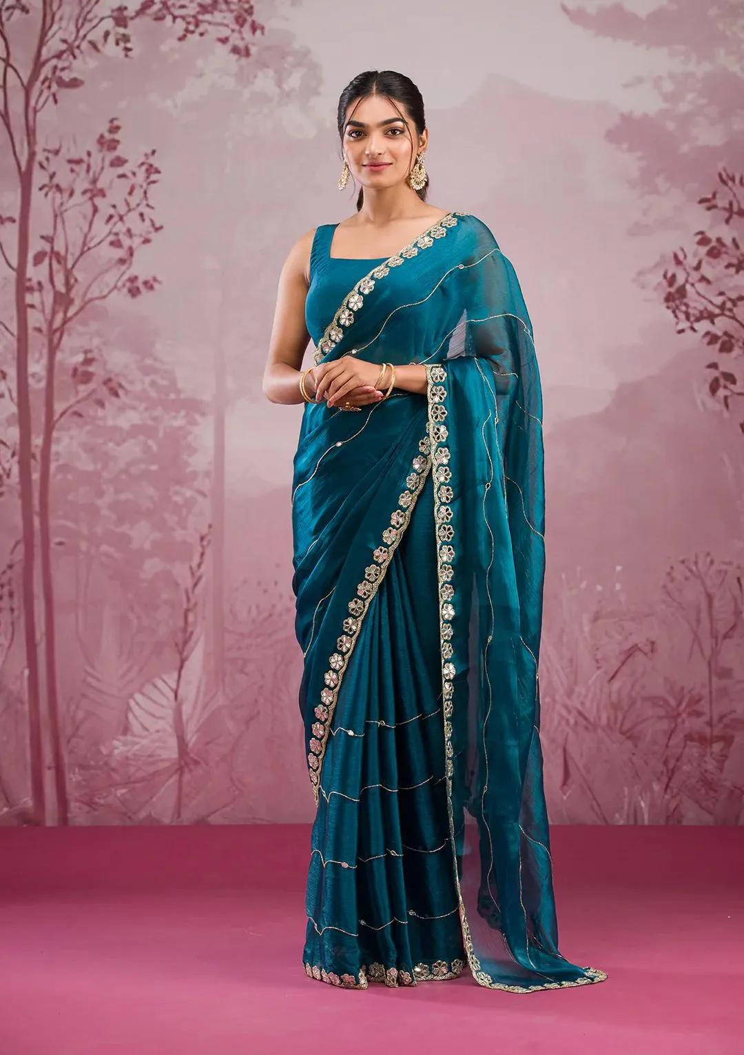 Beautiful Party Wear Premium Saree - Image 4 in Surat