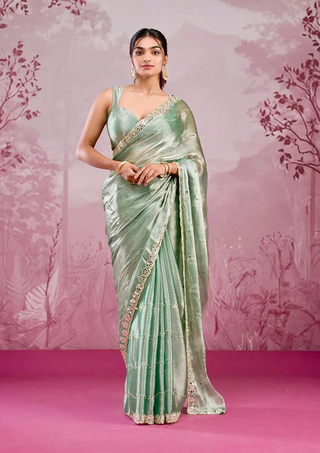 Beautiful Party Wear Premium Saree - Image 8 in Surat