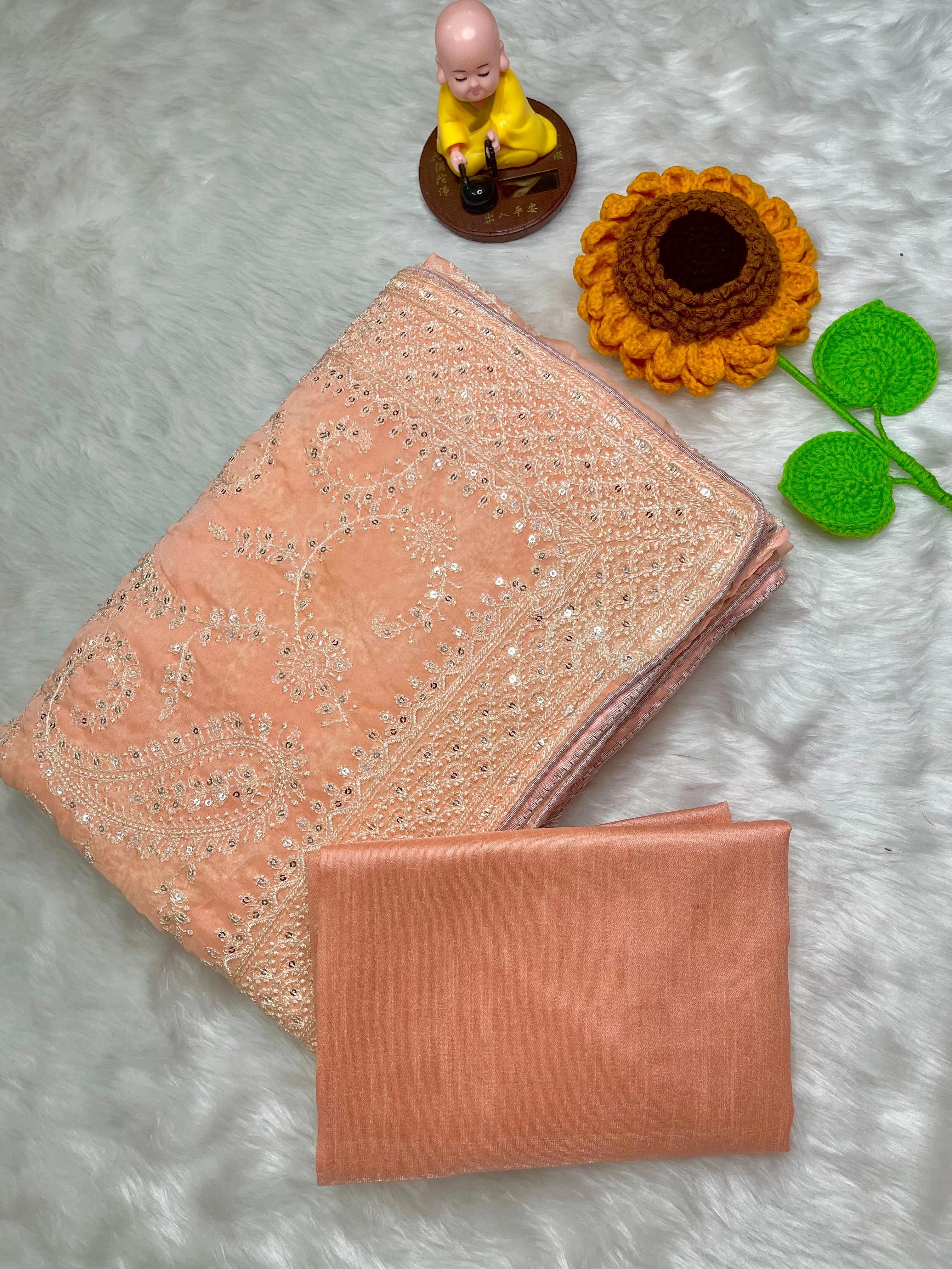 Silk Fabric Premium Saree - Image 3 in Surat